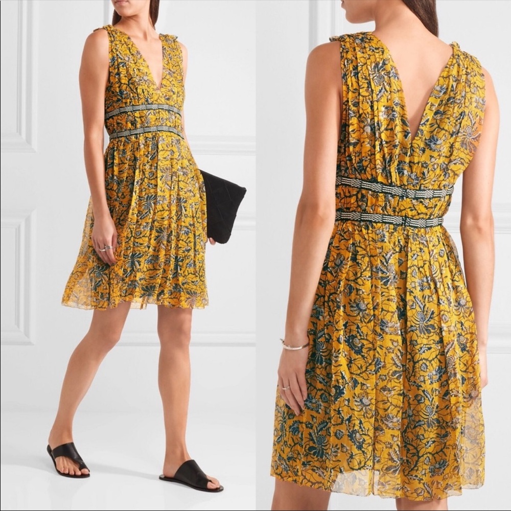 Isabel Marant etolie balzan silk floral dress